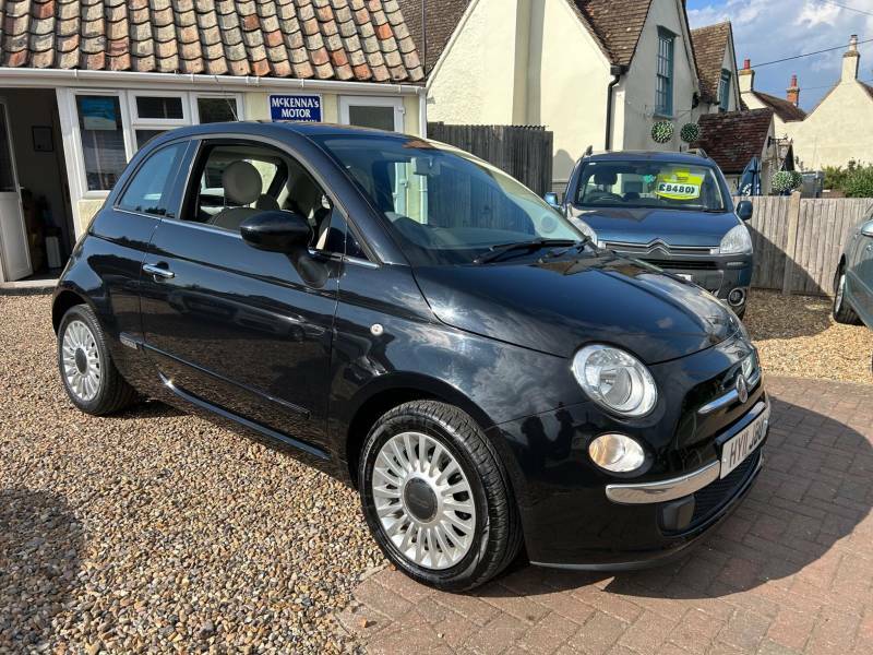 Fiat 500 1.2 Lounge Hatchback Euro 5 Ss Black