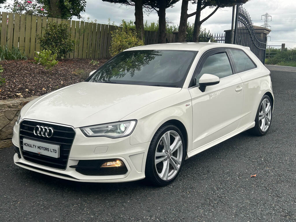 Audi A3 2.0 Tdi S Line BJ13FJA White #4