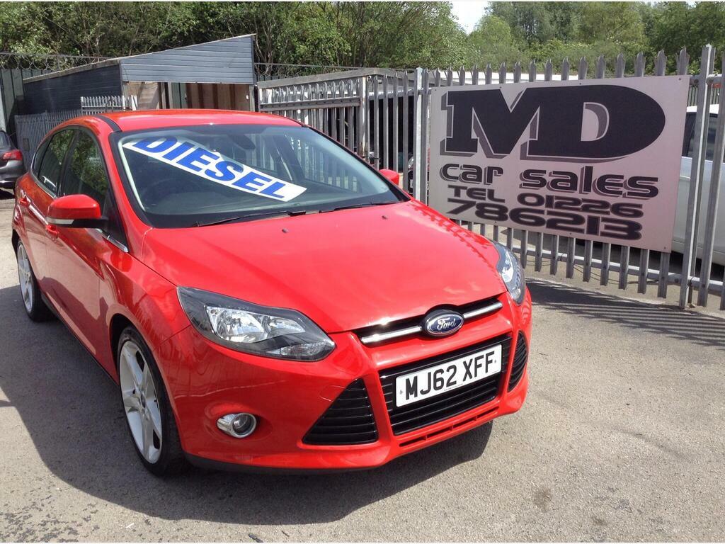 Ford Focus 1.6 Tdci Titanium Euro 5 S S Red