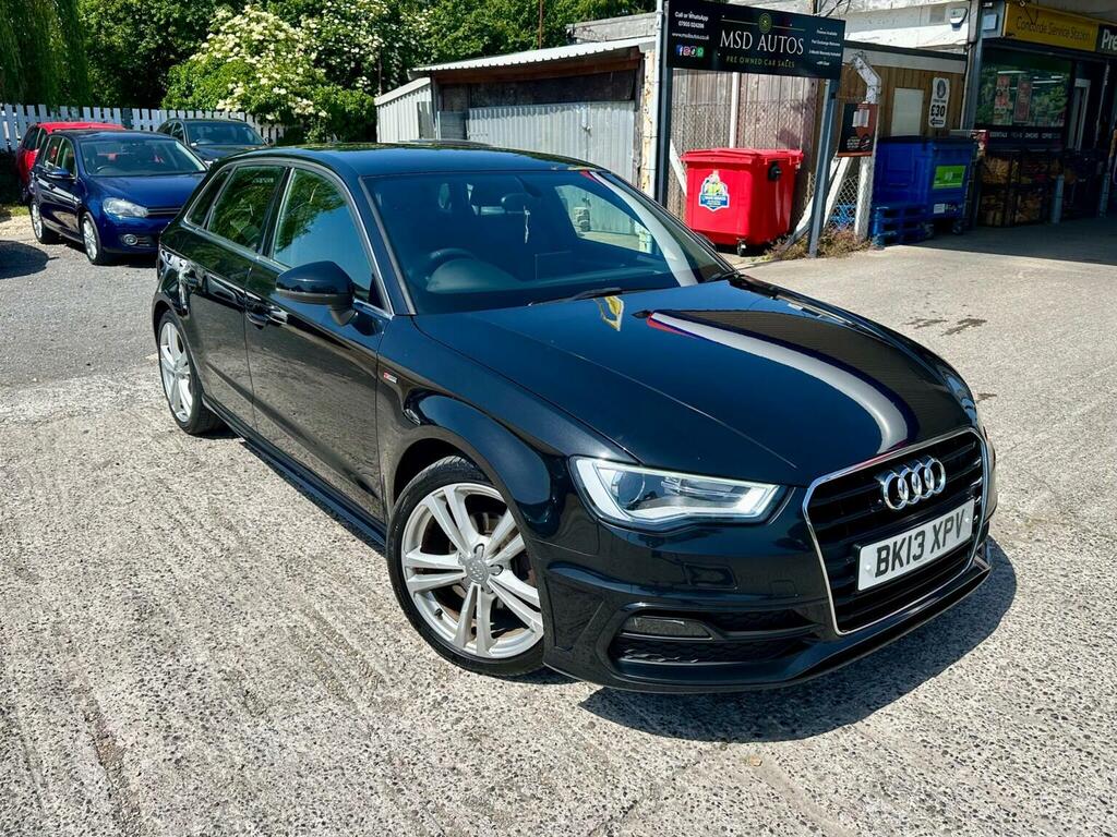 Audi A3 2.0 Tdi S Line Sportback Euro 5 Ss 2013 BK13XPV Black #2