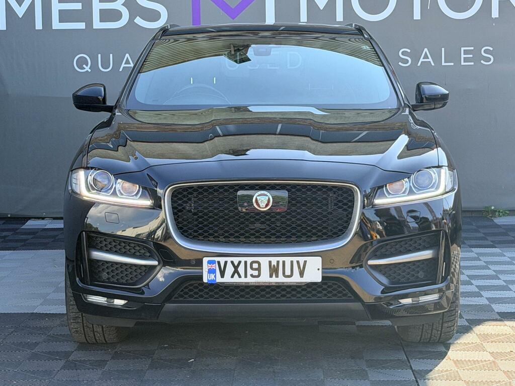 Jaguar F-Pace 2.0 D180 R-sport Awd Euro 6 Ss VX19WUV Black #3