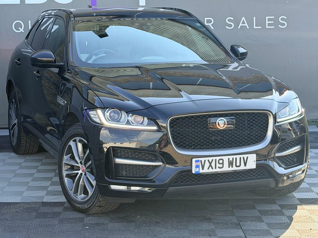 Jaguar F-Pace 2.0 D180 R-sport Awd Euro 6 Ss VX19WUV Black #2