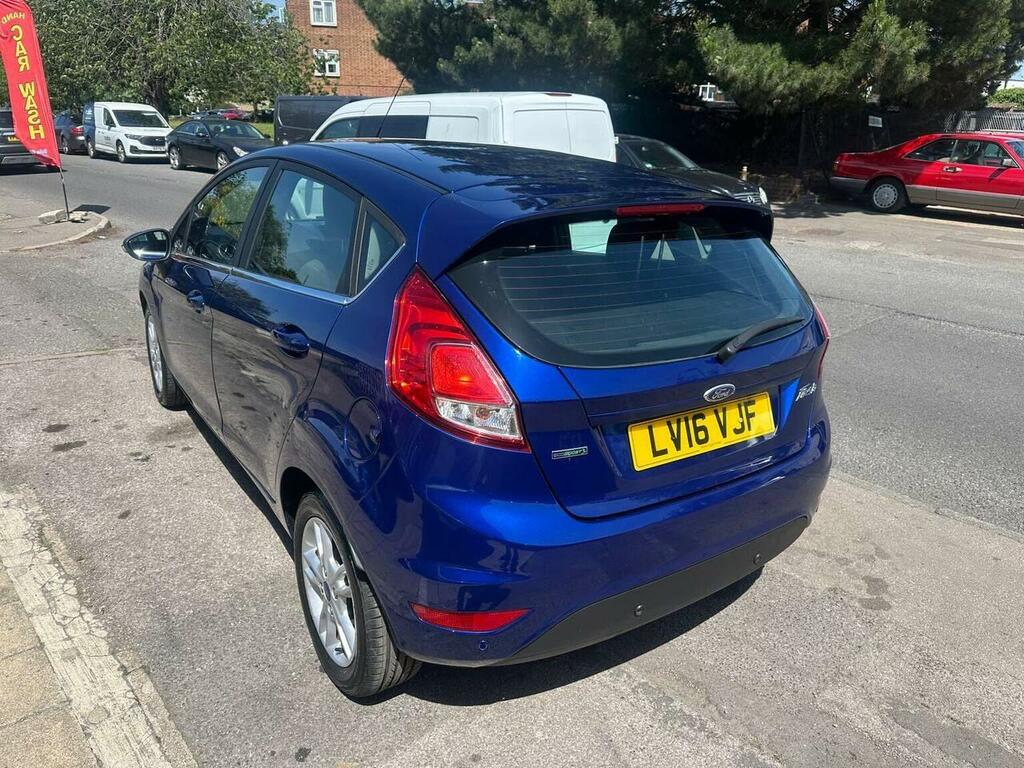 Ford Fiesta Hatchback 1.0T Ecoboost Zetec Euro 6 Ss 20 LV16VJF Blue #6