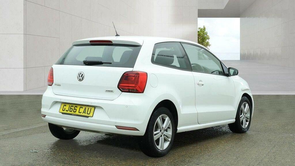 Volkswagen Polo Hatchback 1.0 Bluemotion Tech Match Euro 6 Ss 3 GJ66CAU White #5