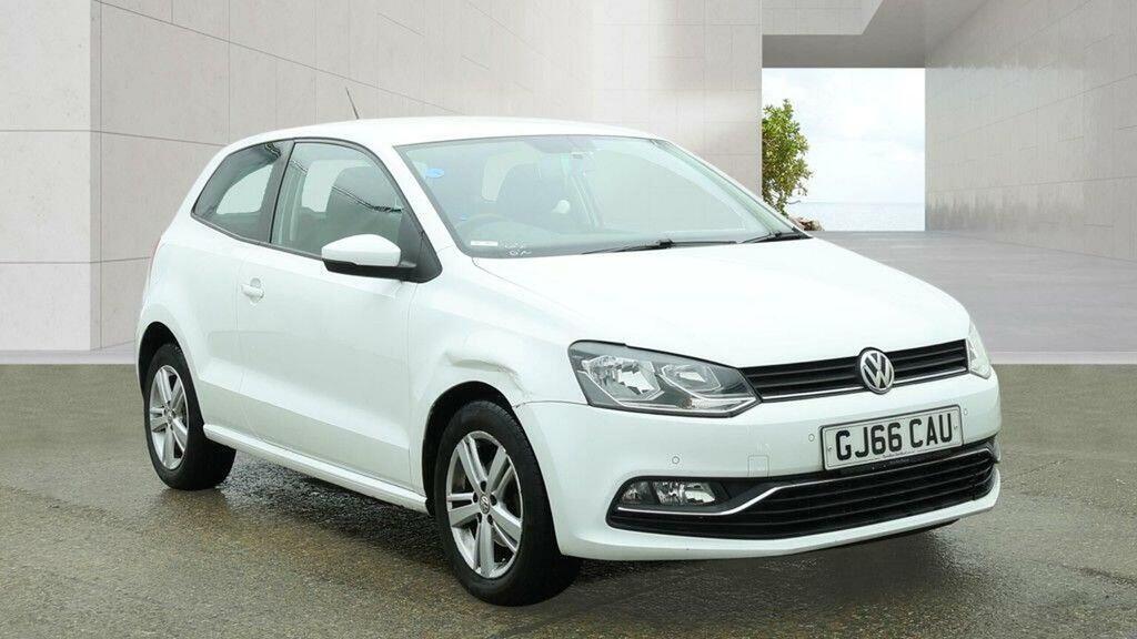 Volkswagen Polo Hatchback 1.0 Bluemotion Tech Se Euro 6 Ss LG64UTW White #2