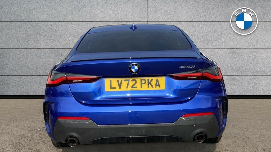 BMW 4 Series Gran Coupe 420I M Sport Coupe Blue #4