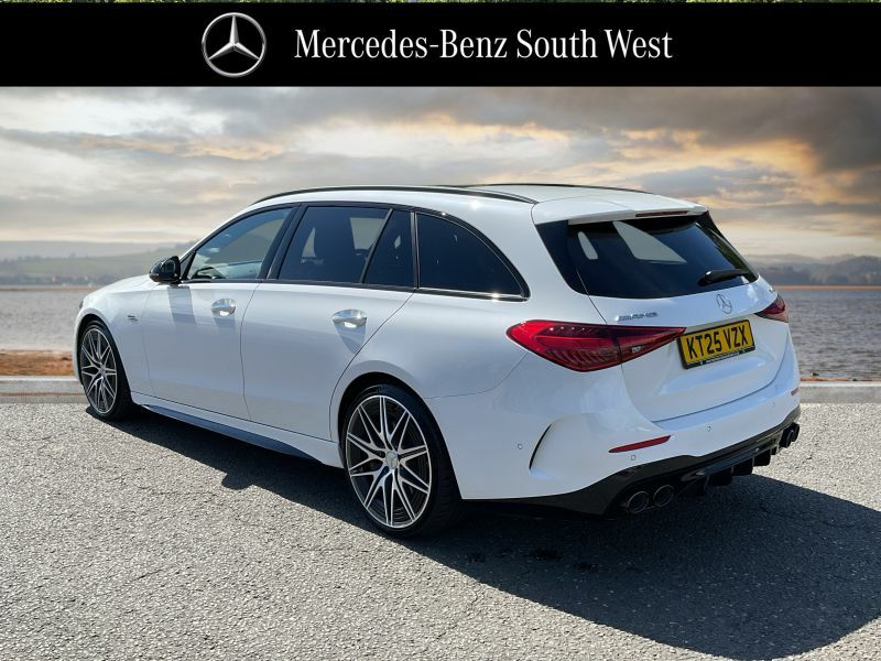 Mercedes-Benz C Class C 43 4Matic Night Edition Premium Plus Estate White #2