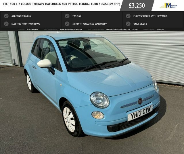 Fiat 500 1.2 Colour Therapy Hatchback Eur Blue