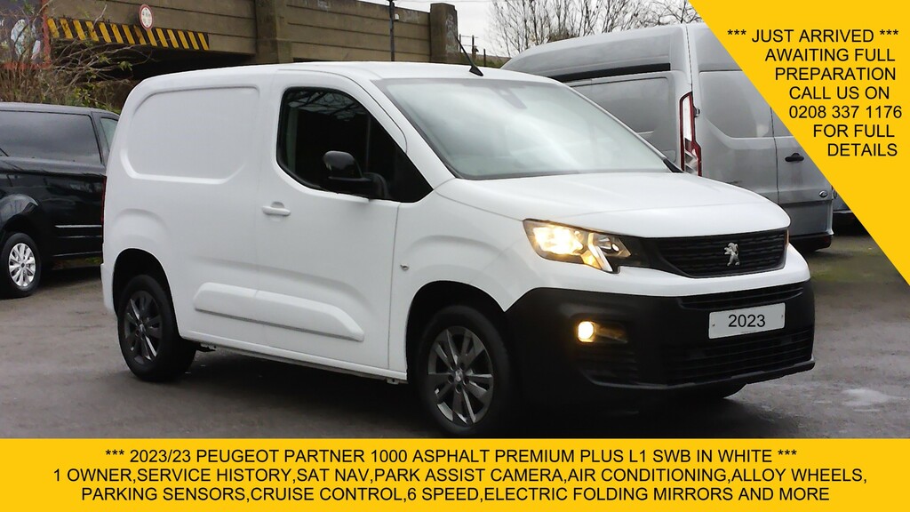 Peugeot Partner 1000 Asphalt Premium Plus L1 Swb,sat Nav,camera,ai 