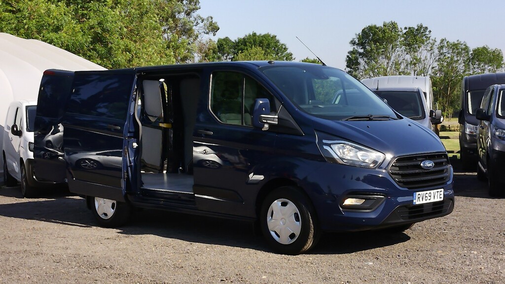 Ford Transit Custom 320 Trend L1 Swb In Dark Blue,air Conditioning,par RV69VTE  #2