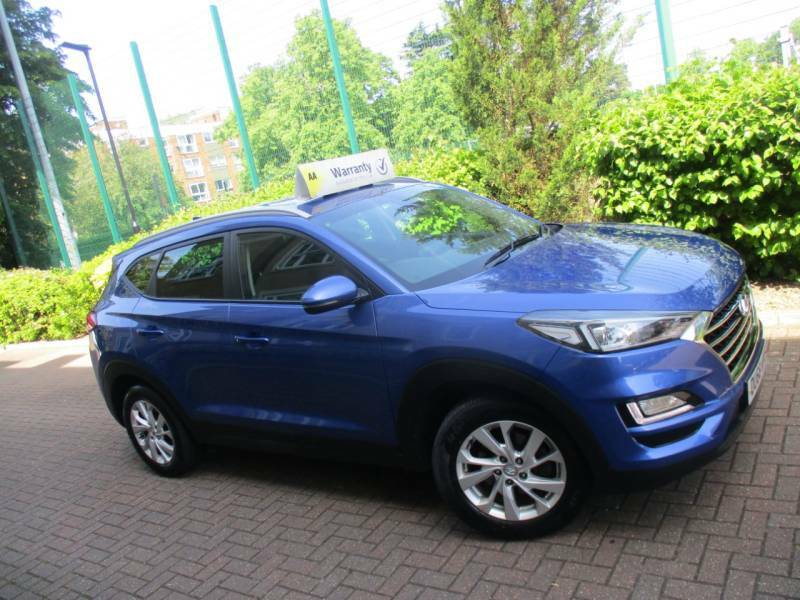 Hyundai Tucson 1.6 Gdi Se Nav 2Wd Fsh Satnav Bluetooth Alloys DU68WVE Blue #4