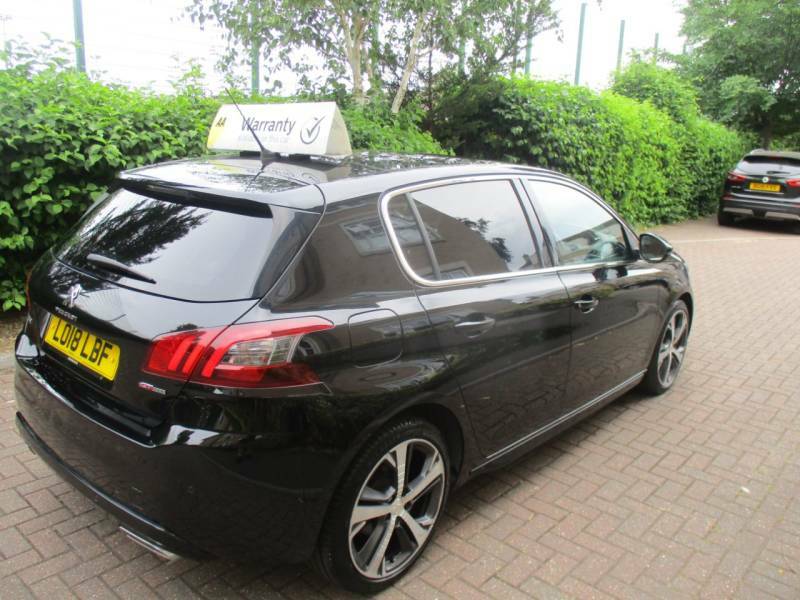 Peugeot 308 1.2 Puretech 130 Gt Line Fsh Nav Bluetooth R C LO18LBF Black #5