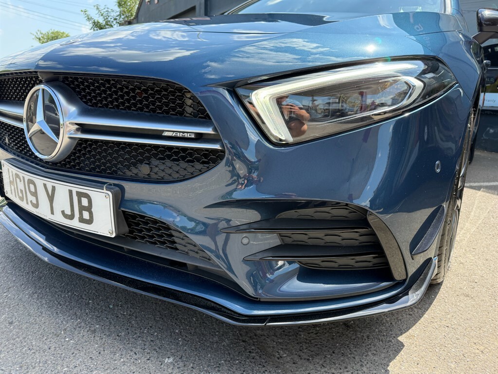 Mercedes-Benz A Class 2.0 Premium Plus Hatchback Spds Dct 4 HG19YJB Blue #3