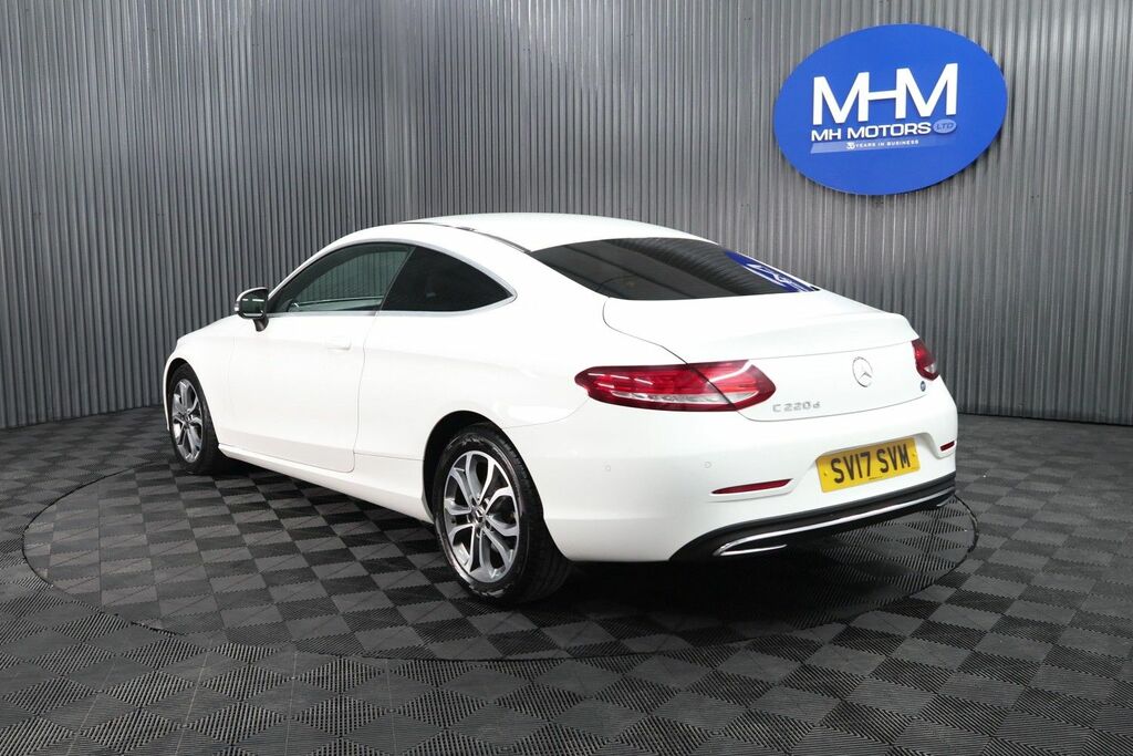 Mercedes-Benz C Class C220d Sport Coupe SV17SVM White #5
