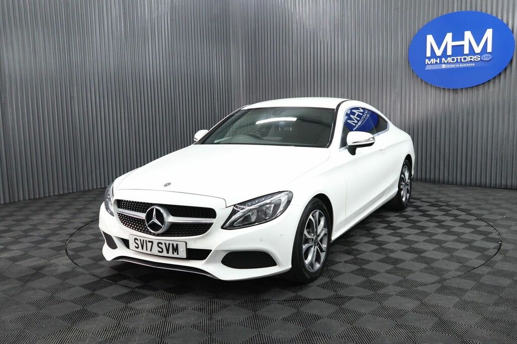 Mercedes-Benz C Class C220d Sport Coupe SV17SVM White #3