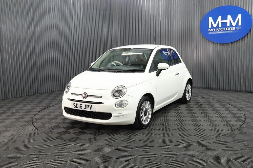 Fiat 500 Eco Pop Star Hatchback SD16JPV White #3