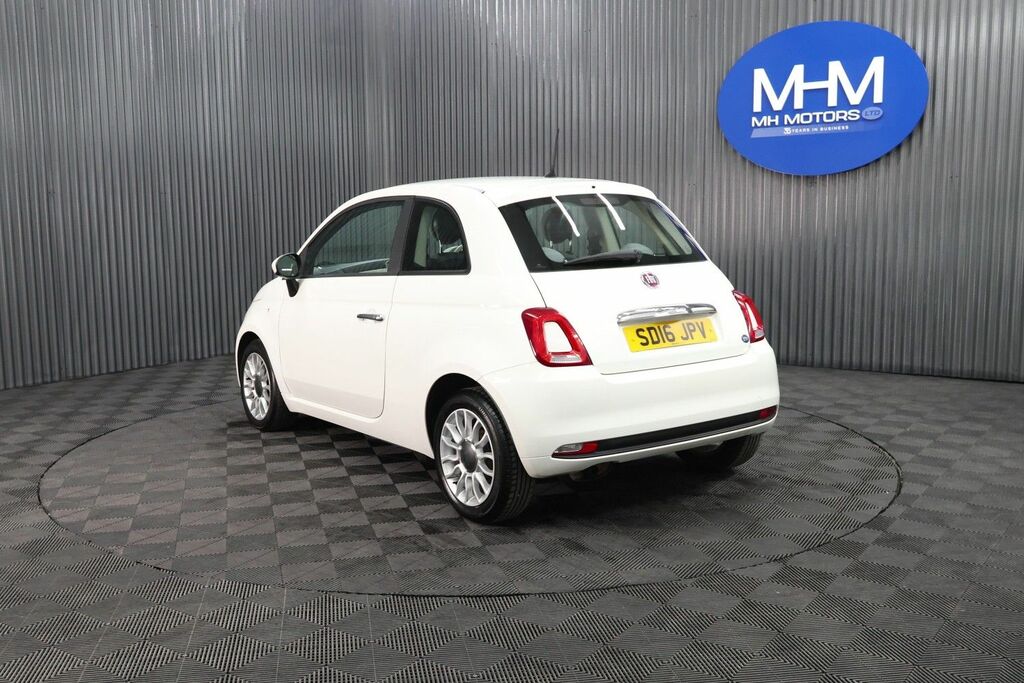 Fiat 500 Eco Pop Star Hatchback SD16JPV White #5