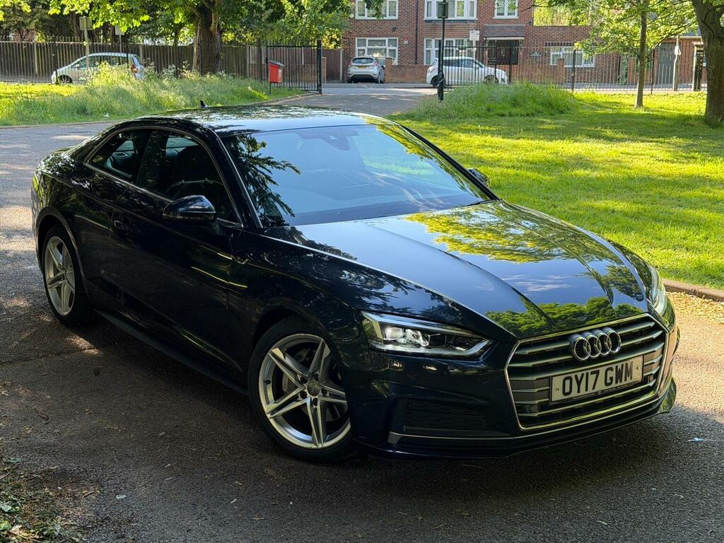 Audi A5 Coupe 2.0 Tdi S Line S Tronic Euro 6 Ss 20 OY17GWM Blue #6