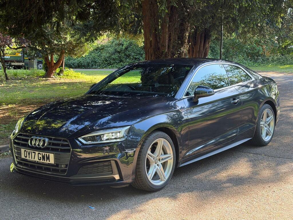 Audi A5 Coupe 2.0 Tdi S Line S Tronic Euro 6 Ss 20 OY17GWM Blue #4