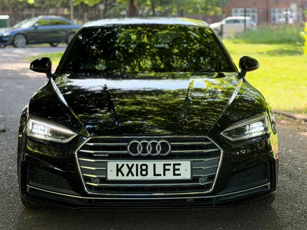 Audi A5 Hatchback 2.0 Tdi S Line Sportback S Tronic Quattr KX18LFE Black #2
