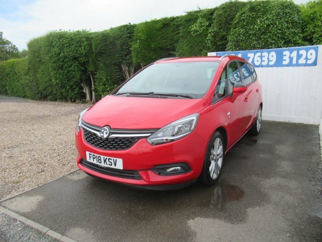 Vauxhall Zafira Tourer 1.4I Turbo Sri Nav Mpv Euro 6 1 FP18KSV Red #5