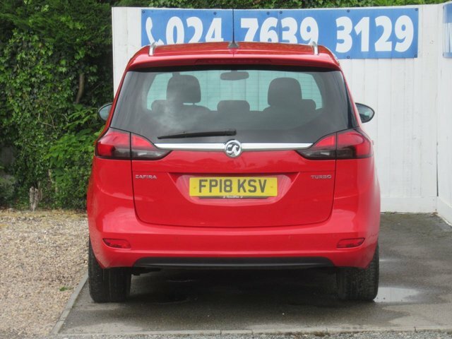 Vauxhall Zafira Tourer 1.4I Turbo Sri Nav Mpv Euro 6 1 FP18KSV Red #6