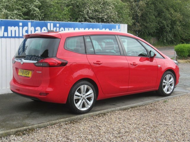 Vauxhall Zafira Tourer 1.4I Turbo Sri Nav Mpv Euro 6 1 FP18KSV Red #3