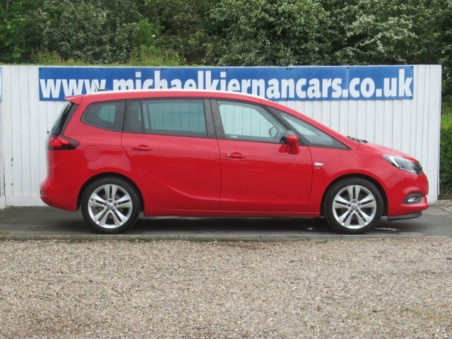 Vauxhall Zafira Tourer 1.4I Turbo Sri Nav Mpv Euro 6 1 FP18KSV Red #2