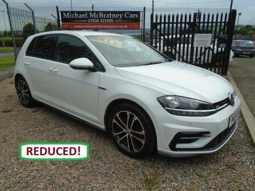 Volkswagen Golf 2.0 Tdi R-line Dsg Euro 6 S S White
