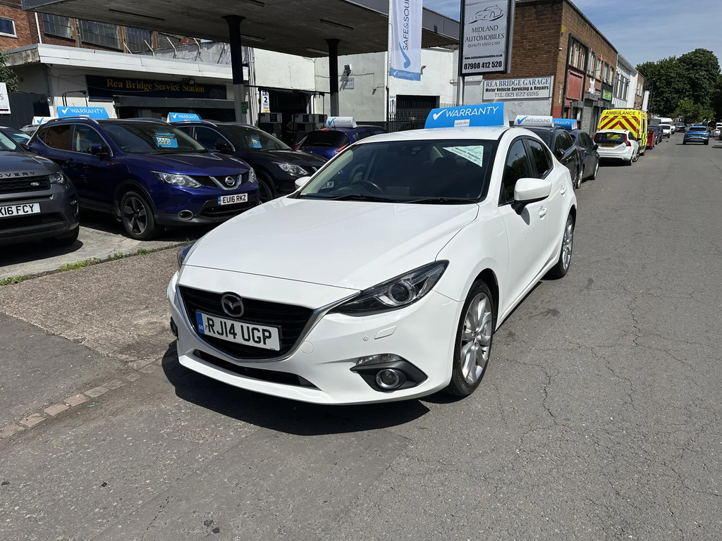 Mazda 3 Saloon RJ14UGP White #5