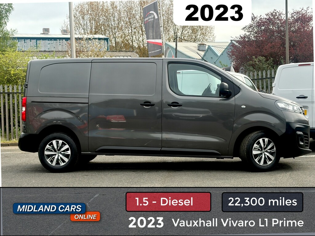 Vauxhall Vivaro Panel Van 1.5 Turbo D 2900 Prime 2023 Grey
