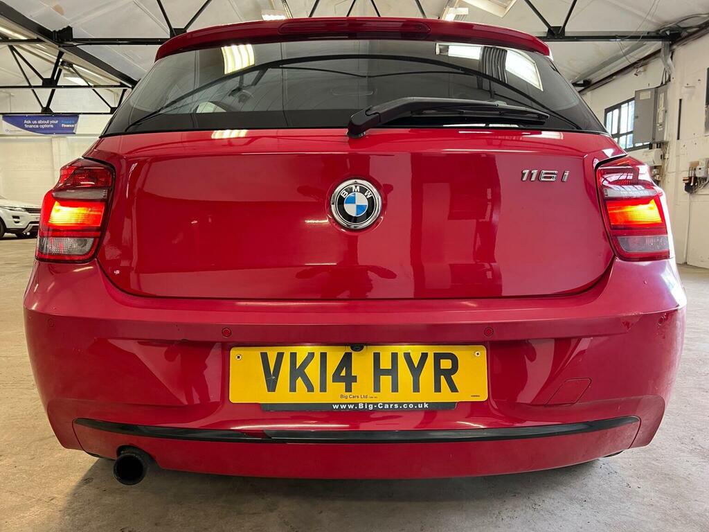 BMW 1 Series Hatchback 1.6 116I Sport Euro 6 Ss 201414 VK14HYR Red #5