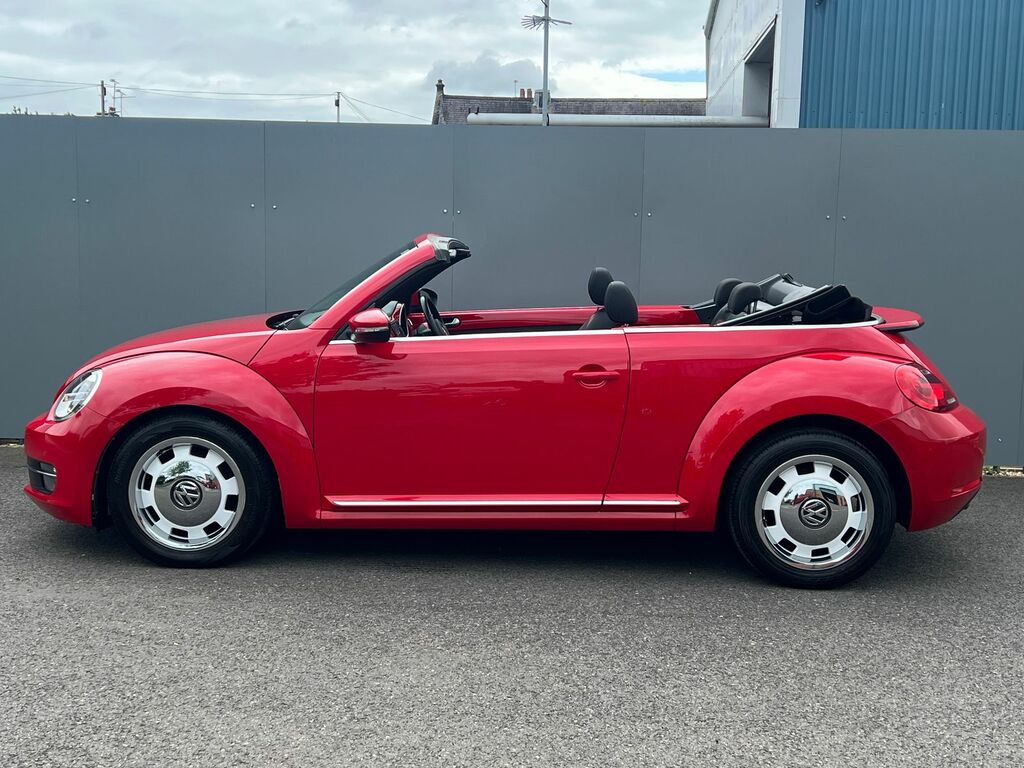 Volkswagen Beetle 1.6 Tdi Bluemotion Tech Design Cabriolet 4 Sea AF14TBV Red #4