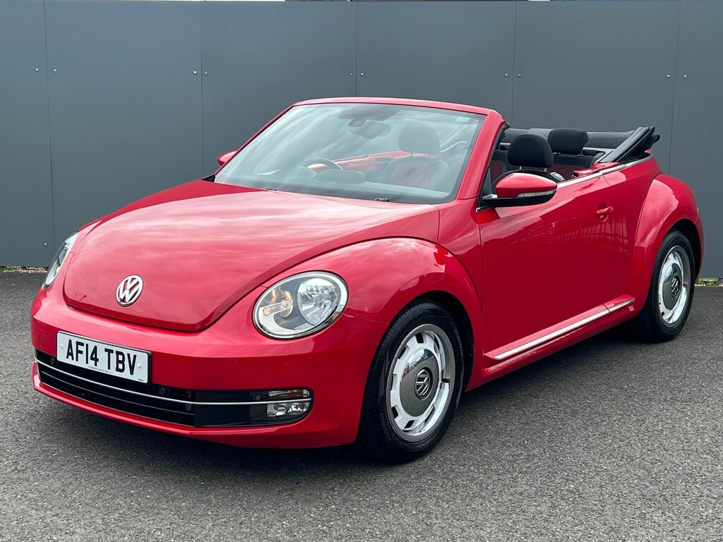 Volkswagen Beetle 1.6 Tdi Bluemotion Tech Design Cabriolet 4 Sea AF14TBV Red #3