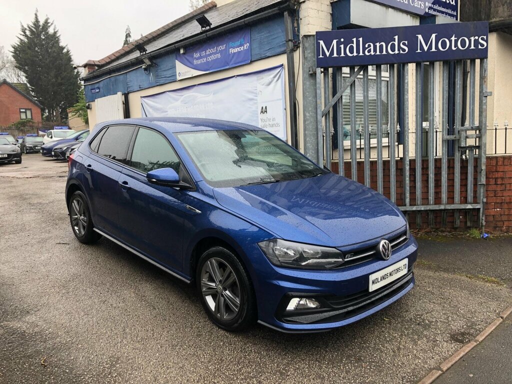 Volkswagen Polo 1.0 Tsi R-line Dsg Euro 6 Ss PF20TMX Blue