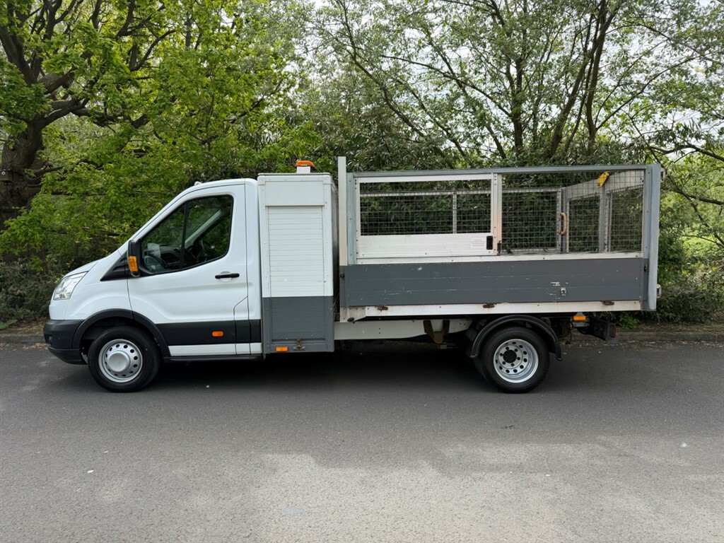 Ford Transit Custom 350 Toolbox Cage Tipper 49K 2.2 Chain 1 Company Ow YP15LZH White #4