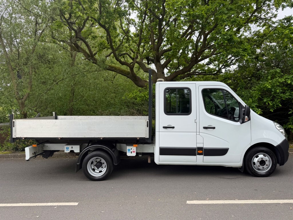 Vauxhall Movano R3500 Double Cab Tipper Twin Wheel 7000Kg Train We White #3