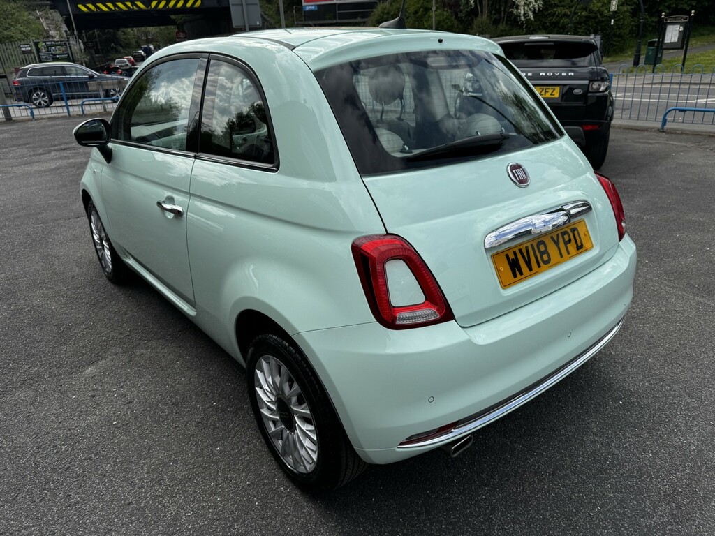 Fiat 500 1.2 500 E6b 1.2 69Hp Lounge 2018 WV18YPD Green #3