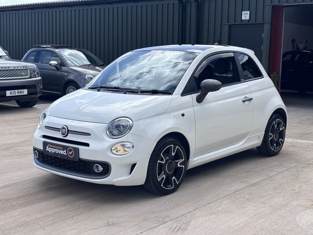 Fiat 500 Hatchback 1.2 500 My17 1.2 69Hp S 2016 BG66KWE White #5