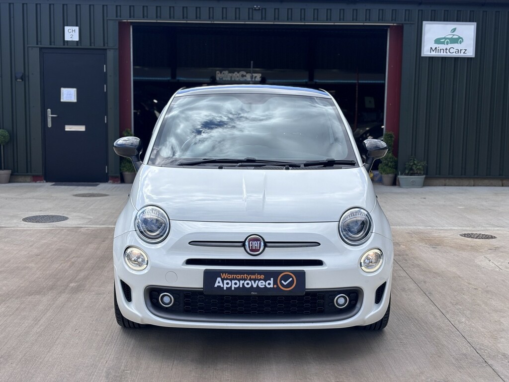 Fiat 500 Hatchback 1.2 500 My17 1.2 69Hp S 2016 BG66KWE White #4