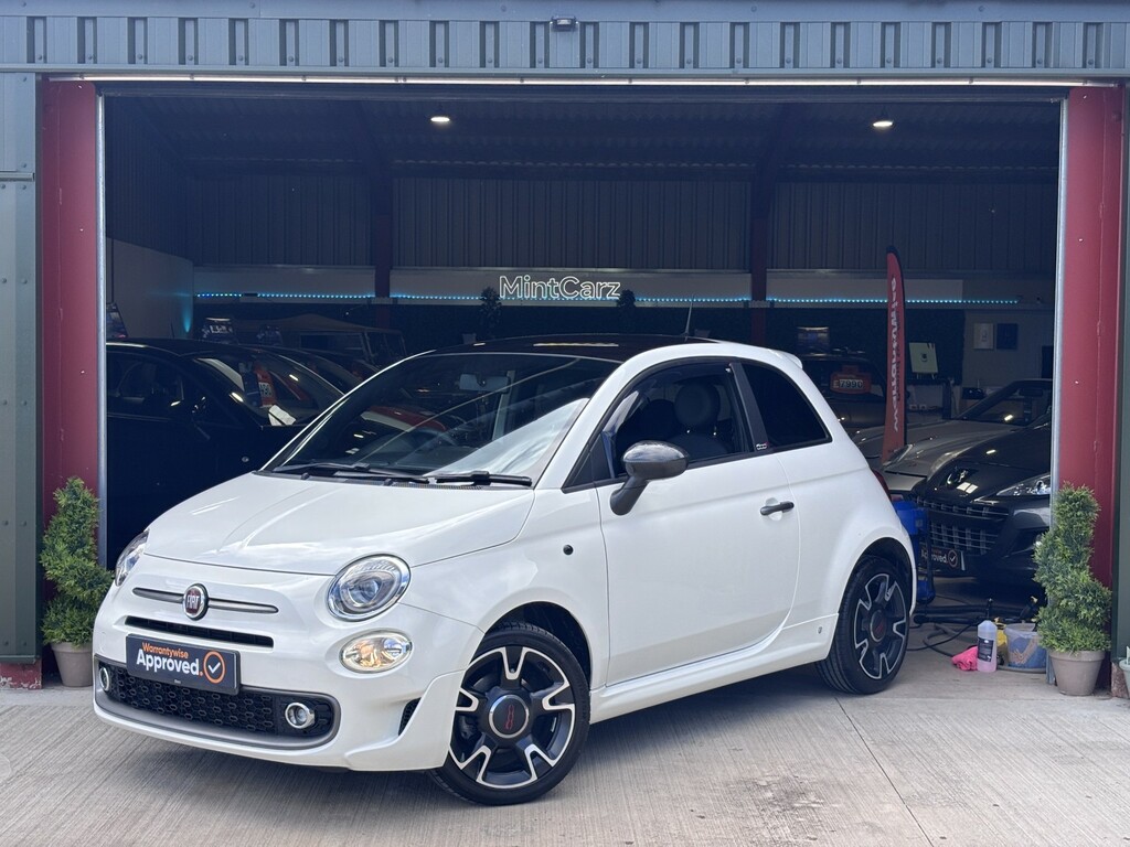 Fiat 500 Hatchback 1.2 500 My17 1.2 69Hp S 2016 BG66KWE White #2