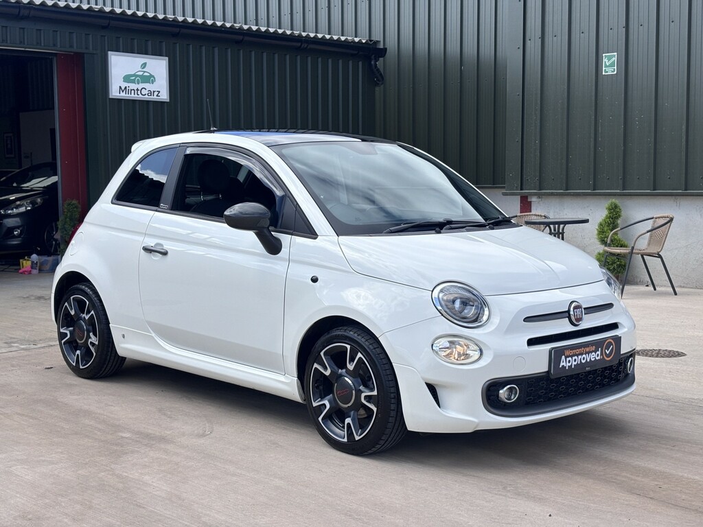 Fiat 500 Hatchback 1.2 500 My17 1.2 69Hp S 2016 BG66KWE White #3
