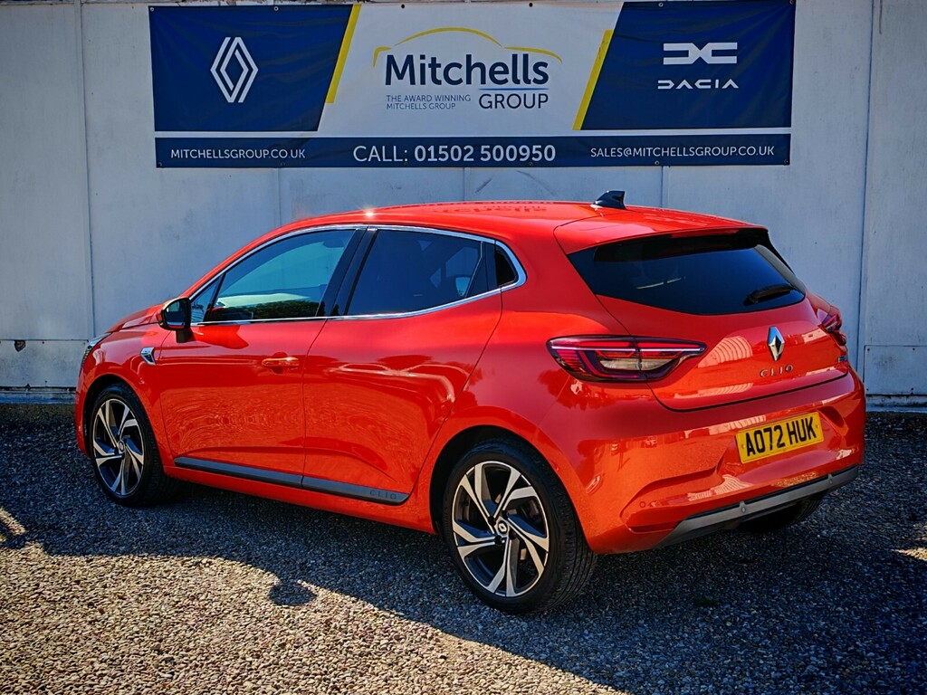 Renault Clio 1.6 E-tech Hybrid 140 Rs Line AO72HUK Orange #4