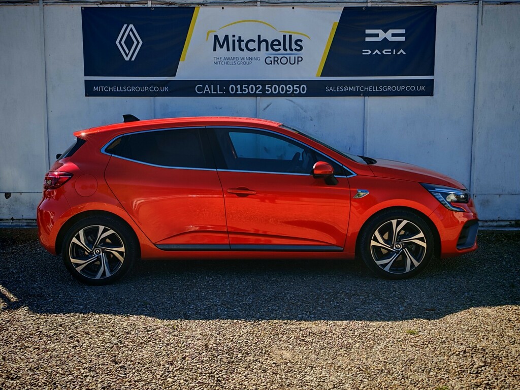 Renault Clio 1.6 E-tech Hybrid 140 Rs Line AO72HUK Orange #3