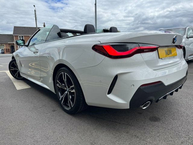BMW 4 Series 2021 2.0 420I M Sport Convertible YL71GVK White #2