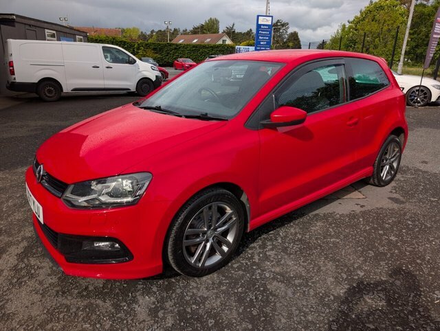 Volkswagen Polo 1.0 Tsi Bluemotion Tech R-line Hatchback Petro SG17YLU Red #4