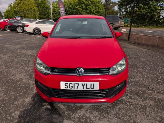 Volkswagen Polo 1.0 Tsi Bluemotion Tech R-line Hatchback Petro SG17YLU Red #3