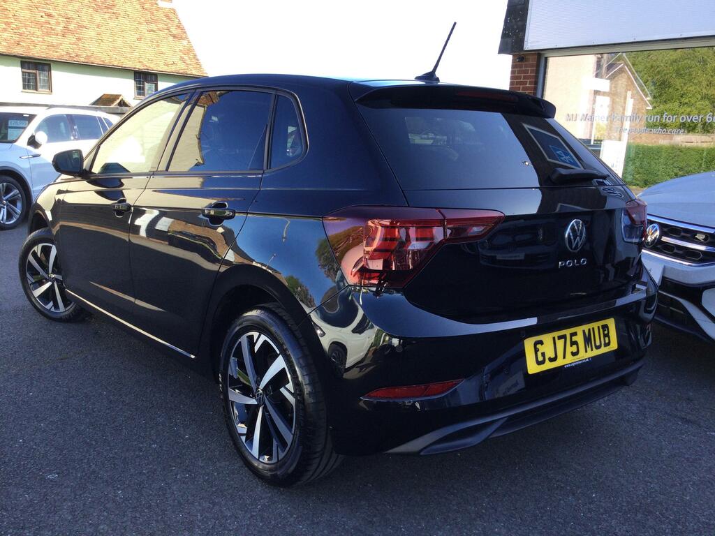 Volkswagen Polo 1.0 Tsi Match Hatchback Dsg Euro 6 Ss GJ75MUB Black #2