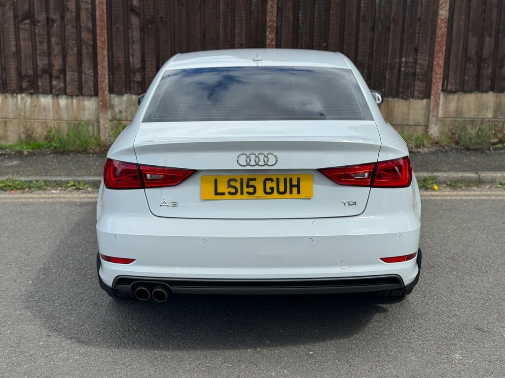 Audi A3 2.0 Tdi S Line S Tronic Euro 6 Ss LS15GUH White #4