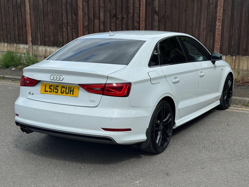 Audi A3 2.0 Tdi S Line S Tronic Euro 6 Ss LS15GUH White #6